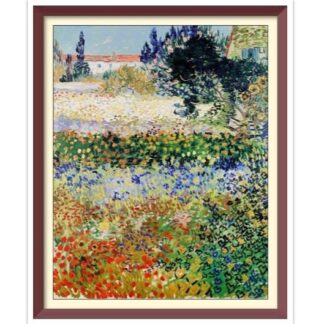 Van Gogh Garden in Bloom Cross Stitch Pattern: Vintage Art (PDF)