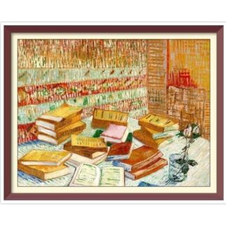 Van Gogh Parisian Novels Cross Stitch Pattern: Vintage Art (PDF)