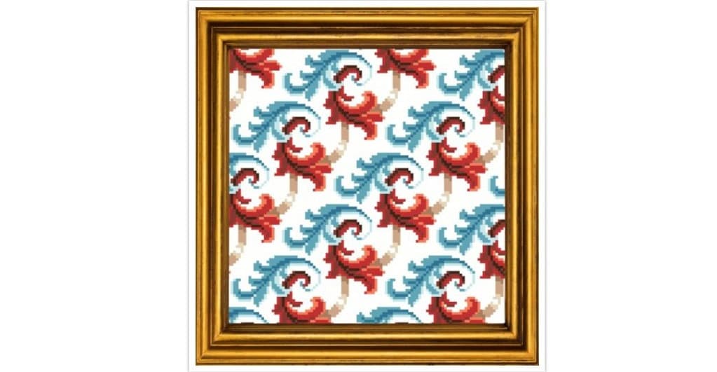 Antique Berlin Embroidery Cross Stitch Pattern (PDF)