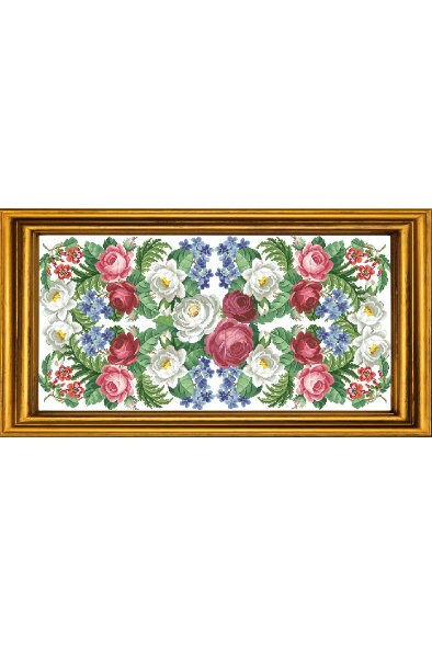 Tapestry Cross Stitch Pattern - PDF Counted Antique Cross Stitches - Berlin Embroidery