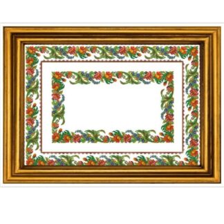 Floral Tablecloth Cross Stitch Pattern: Antique Berlin Embroidery (PDF)