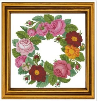 Dhirlanda Tablecloth Cross Stitch Pattern - PDF Counted Antique Cross Stitches - Berlin Embroidery
