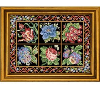 Tapestry Cross Stitch Pattern - PDF Counted Antique Cross Stitches - Berlin Embroidery