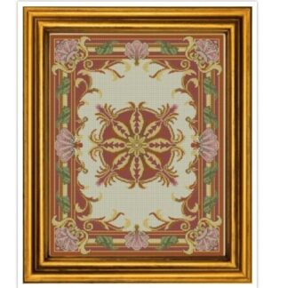 Antique Carpet Cross Stitch Pattern: Berlin Embroidery (PDF)