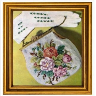 Antique Bouquet Cross Stitch Pattern: Berlin Embroidery (PDF)
