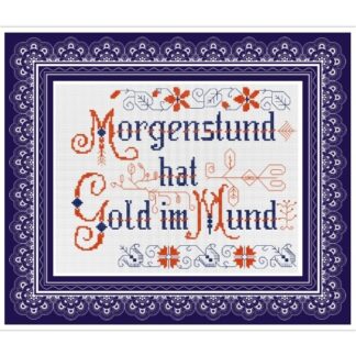 Vintage German Household Mottos Cross Stitch Pattern (PDF)