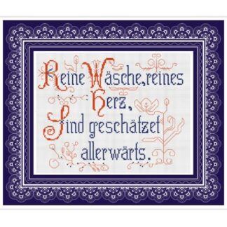 Vintage German Household Mottos Cross Stitch Pattern (PDF)