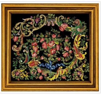 Antique Bouquet Cross Stitch Pattern: Berlin Embroidery (PDF)