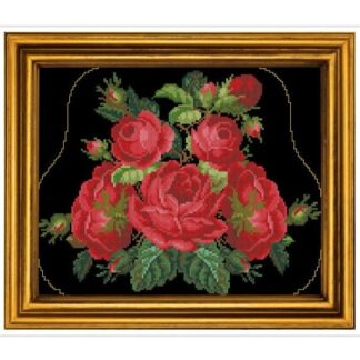 Antique Roses Cross Stitch Pattern: Berlin Embroidery (PDF Download)
