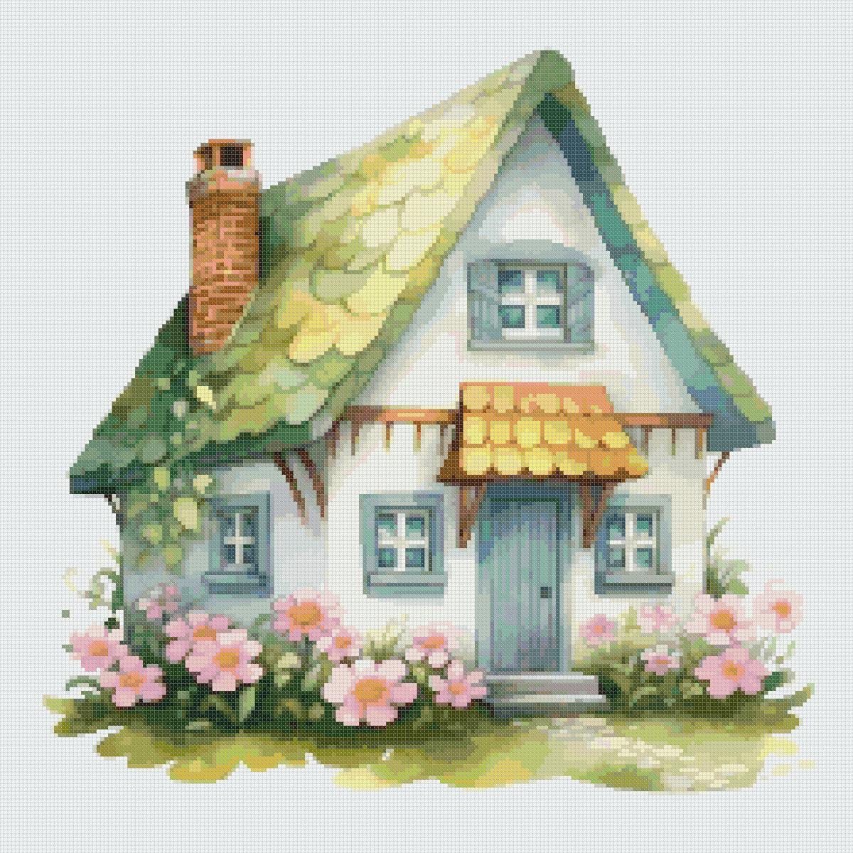 House Cross Stitch Pattern: Cottagecore Embroidery (PDF Pattern) - Image 2