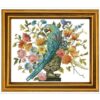 Parrot with Flowers Cross Stitch Pattern: Antique Berlin Embroidery (PDF)
