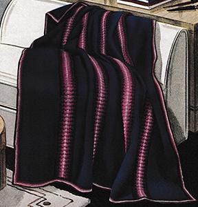 Vintage Crochet Pattern Afghan Moderne - Country Home Decor - PDF English