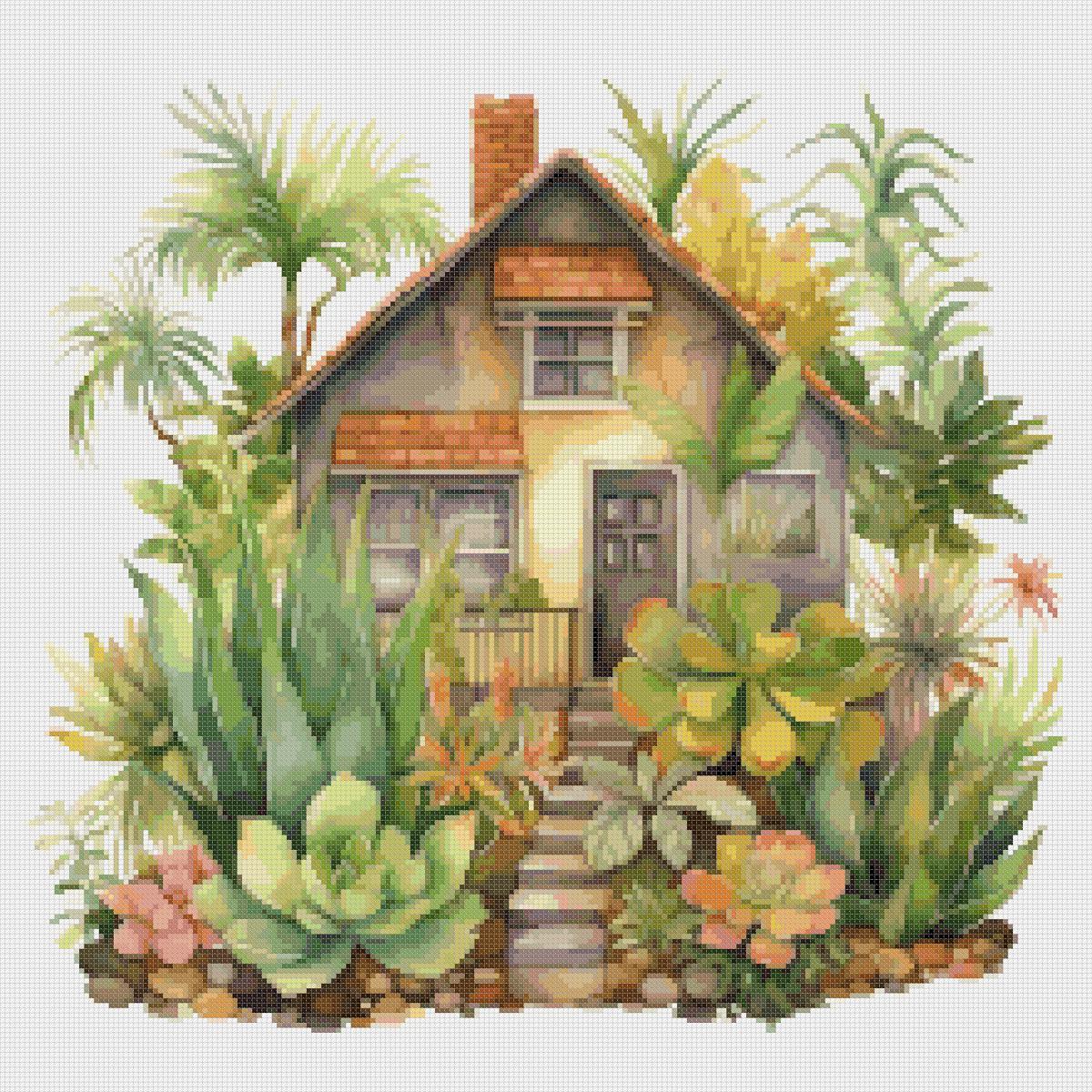 Cottage Garden Cross Stitch Pattern (PDF) - Image 2