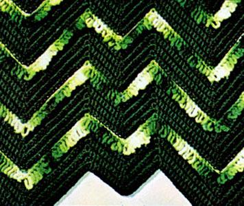 Vintage Crochet Pattern Afghan Plaid Sea Foam - Country Home Decor - PDF English