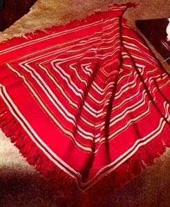 Vintage Crochet Pattern Afghan Plaid Square Dance - Country Home Decor - PDF English