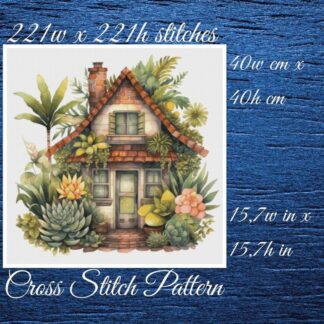 Cottage Garden Cross Stitch Pattern (PDF)