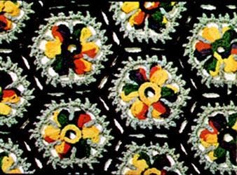 Vintage Crochet Pattern Afghan Mexicana - Country Home Decor - PDF English