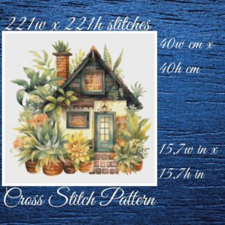 Cottage Garden Cross Stitch Pattern (PDF)