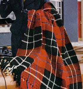 Vintage Crochet Pattern Afghan Plaid Ramsay Tartan - Country Home Decor - PDF English