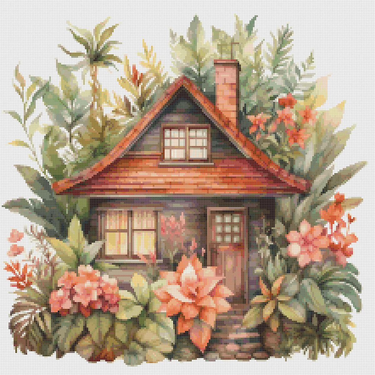 Cottage Garden Cross Stitch Pattern (PDF Download) - Image 2