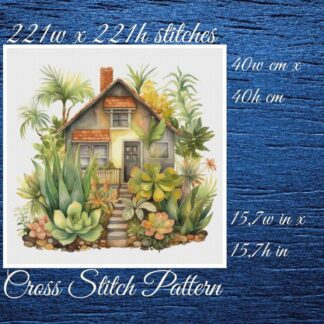 Cottage Garden Cross Stitch Pattern (PDF)