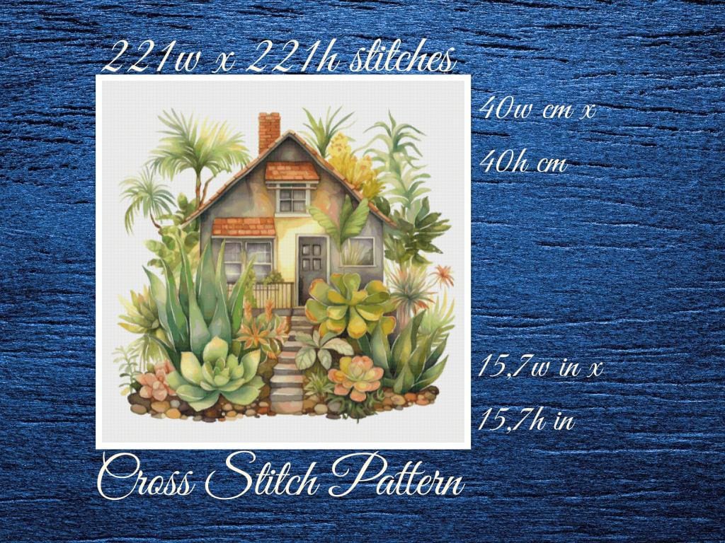 Cottage Garden Cross Stitch Pattern (PDF)
