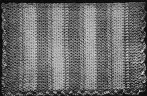 Vintage Crochet Pattern Afghan Plaid Baby - Country Home Decor - PDF English