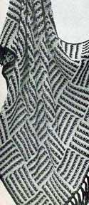 Vintage Crochet Pattern Afghan Plaid Jamaica Ginger - Country Home Decor - PDF English
