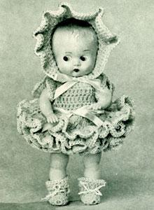 Vintage Crochet Dress Pattern for Connie Doll (PDF Download)