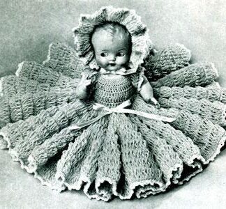 Vintage Doll Dress Crochet Pattern: Doreen Doll Clothes (PDF Download)