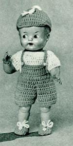 Vintage Doll Costume Crochet Pattern: Jenny & Jimmy (PDF Download)