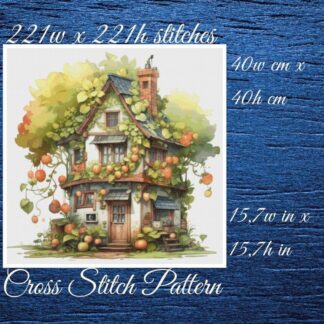 House Cross Stitch Pattern: Cottagecore Home (PDF Pattern)