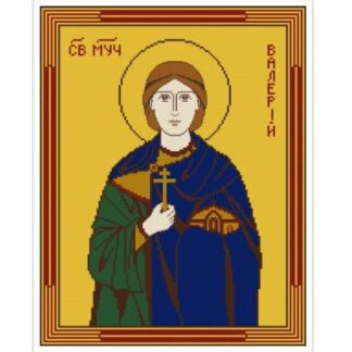 Icon Cross Stitch Pattern St. Valerij PDF Digital Download Counted Embroidery Pattern