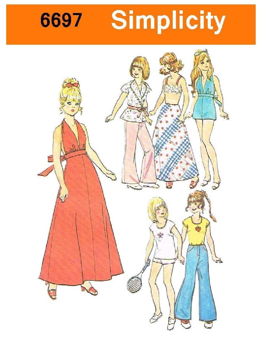 Vintage Fashion Doll Clothes Sewing Pattern for 11.5" Dolls (PDF Download)