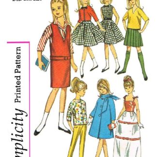 Vintage Fashion Doll Clothes Sewing Pattern for 9" Dolls (Digital Download PDF)