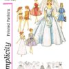 Vintage Doll Clothes Sewing Pattern: 11-1/2" Fashion Wardrobe (Digital Download PDF)