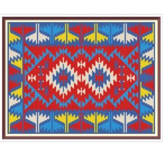 Doll House Carpet Cross Stitch Pattern PDF Antique Miniature for Needlepoint