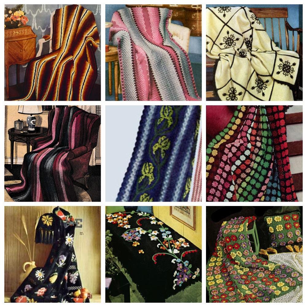 Over 50 Afghans Crochet Pattern Digital Download PDF English Bundle - Image 4