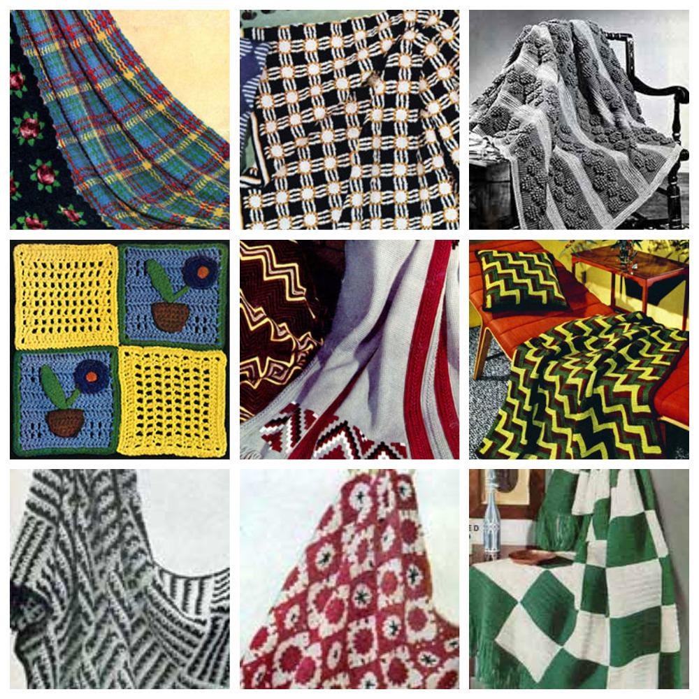 Over 50 Afghans Crochet Pattern Digital Download PDF English Bundle - Image 6