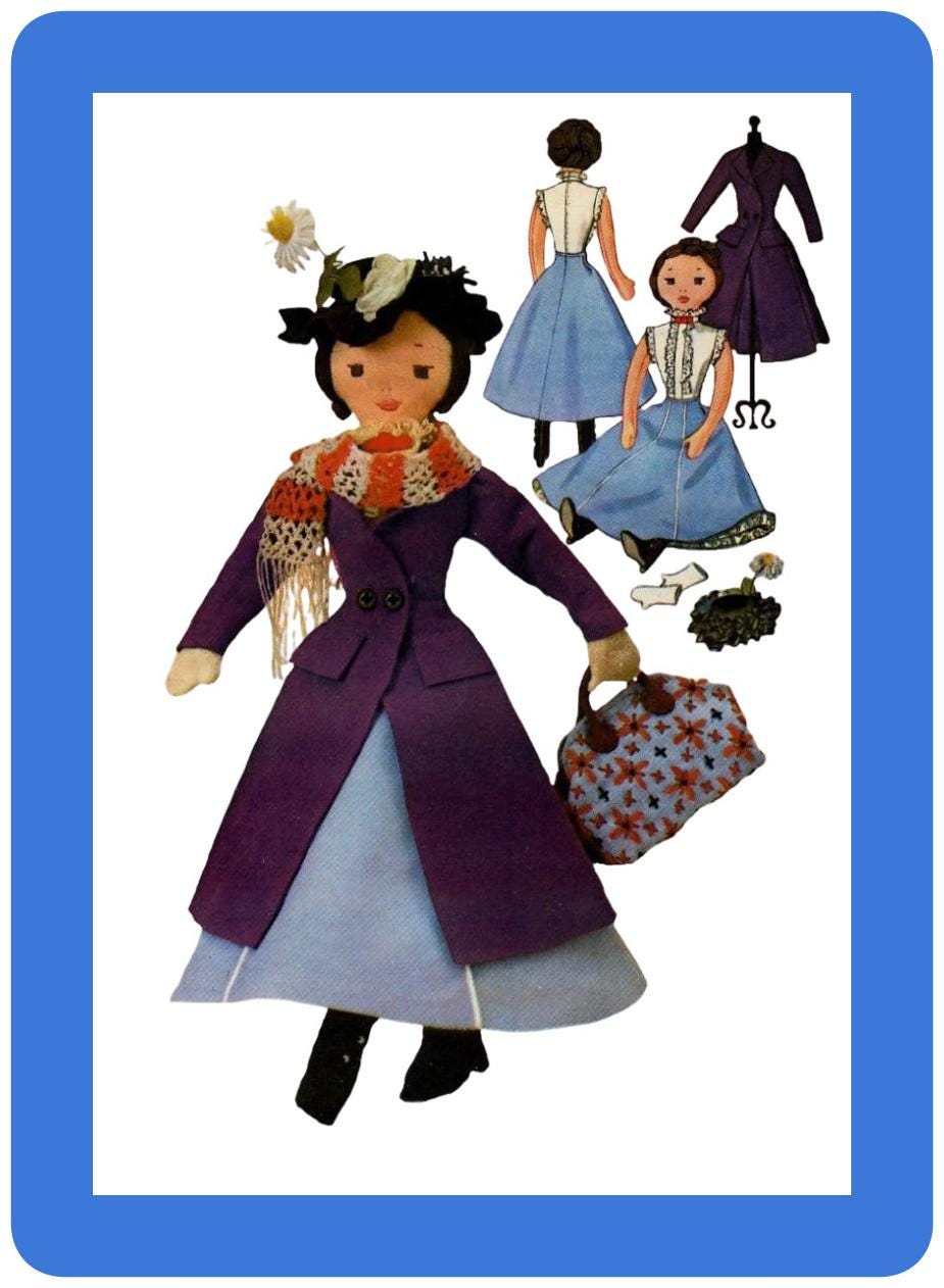 Vintage Sewing Pattern Dolls 17" McCalls 7432 PDF
