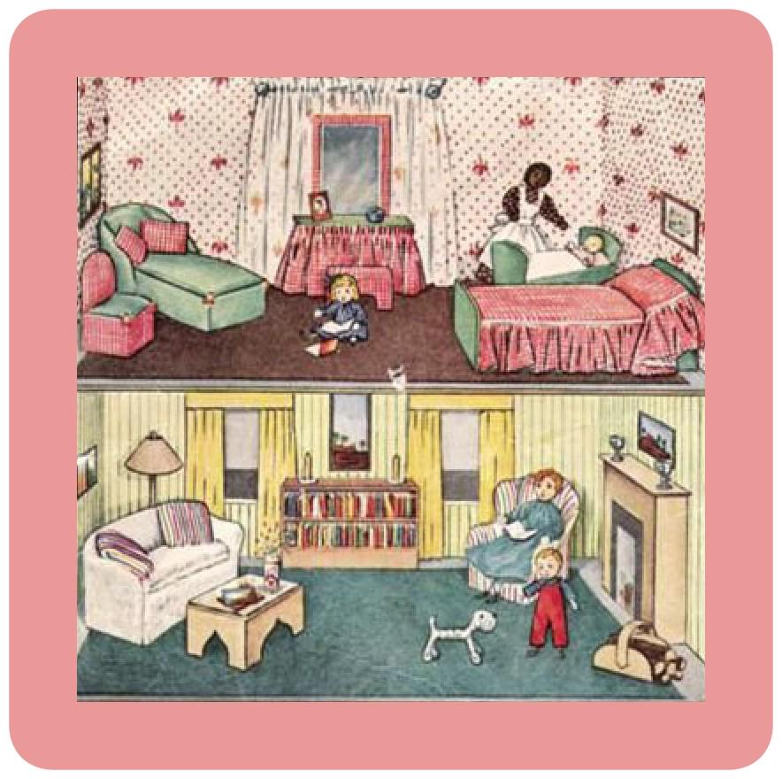 Dollhouse Vintage Sewing Pattern Cardboard House and Family Dolls McCalls 1002 PDF