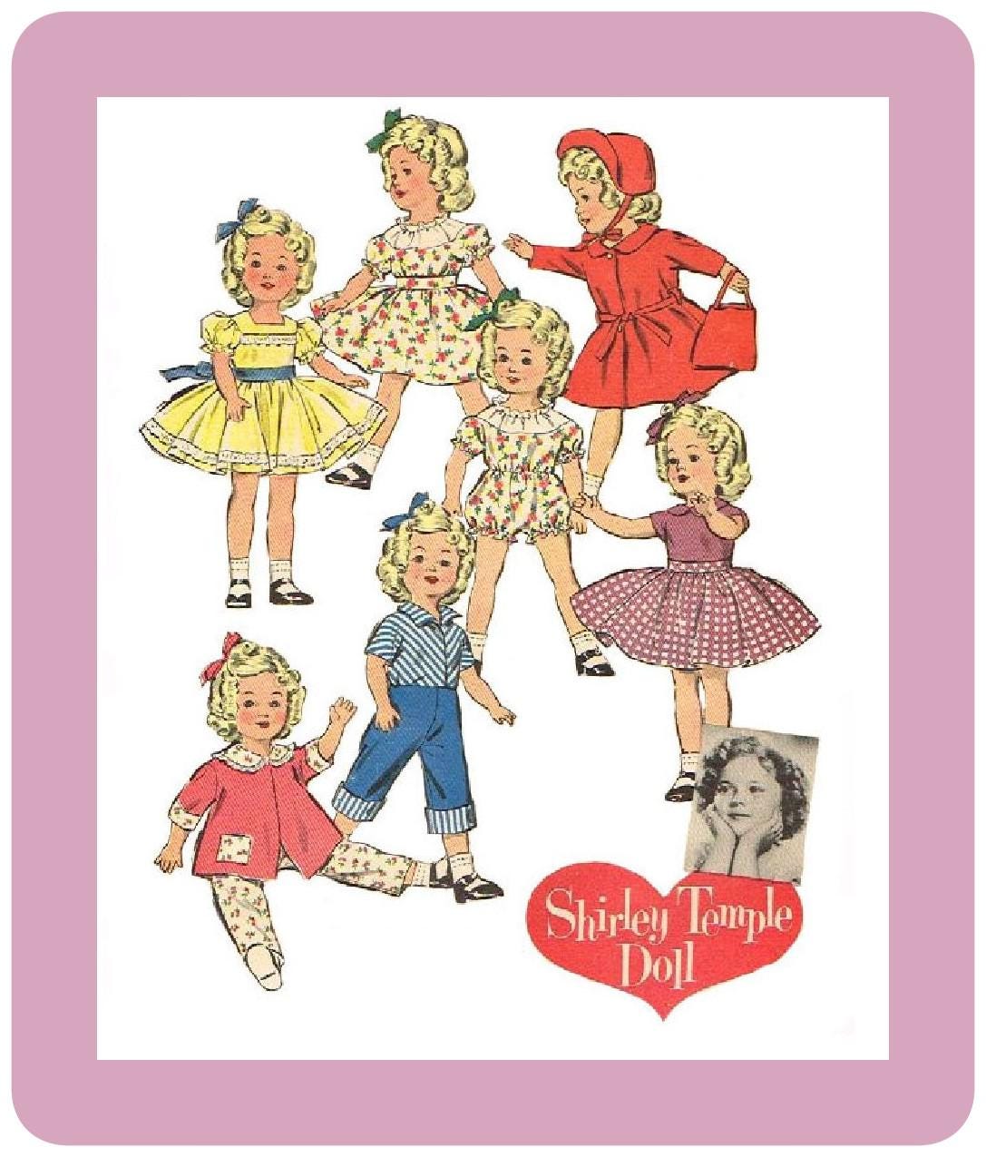 Vintage Sewing Pattern Dolls 12" Advance 8813 Wardrobe PDF