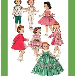 Vintage Sewing Pattern Dolls 14" Butterick 7973 Wardrobe PDF