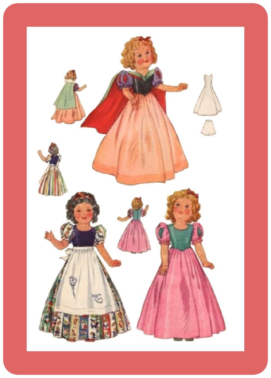 Vintage Sewing Pattern Dolls 16" McCall 579 Wardrobe PDF